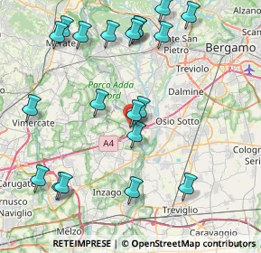 Mappa Via Antonio Rosmini, 20056 Trezzo sull'Adda MI, Italia (9.4625)