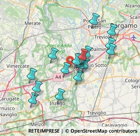 Mappa Via Antonio Rosmini, 20056 Trezzo sull'Adda MI, Italia (6.06412)