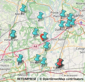 Mappa Via Antonio Rosmini, 20056 Trezzo sull'Adda MI, Italia (9.4605)