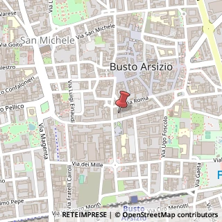 Mappa Via Giuseppe Mazzini, 26, 21052 Busto Arsizio, Varese (Lombardia)