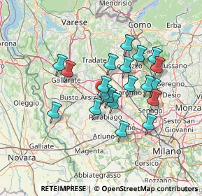 Mappa Via Saronnese, 20023 Legnano MI, Italia (11.3895)