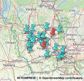 Mappa Via Saronnese, 20023 Legnano MI, Italia (10.366)