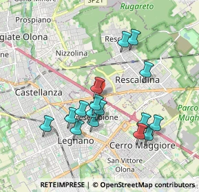 Mappa Via Saronnese, 20023 Legnano MI, Italia (1.75563)