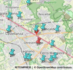 Mappa Via Saronnese, 20023 Legnano MI, Italia (2.58375)