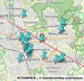 Mappa Via Saronnese, 20023 Legnano MI, Italia (1.998)