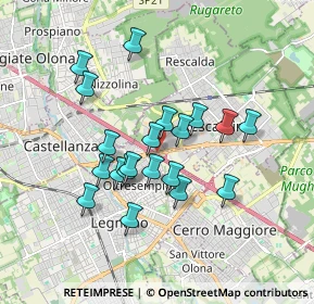 Mappa Via Saronnese, 20023 Legnano MI, Italia (1.5015)