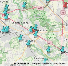 Mappa Via Saronnese, 20023 Legnano MI, Italia (5.9895)