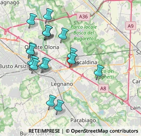 Mappa Via Saronnese, 20023 Legnano MI, Italia (3.915)