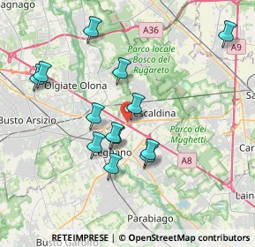 Mappa Via Saronnese, 20023 Legnano MI, Italia (3.52)