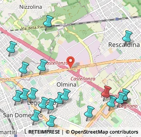 Mappa Via Saronnese, 20023 Legnano MI, Italia (1.4915)