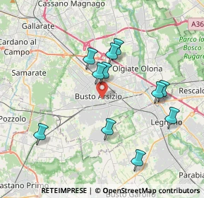 Mappa Via Luciano Manara, 21052 Busto Arsizio VA, Italia (3.58091)