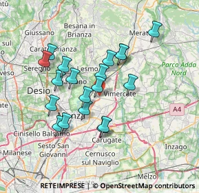 Mappa Via Bergamina, 20862 Arcore MB, Italia (6.22421)