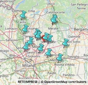 Mappa Via Bergamina, 20862 Arcore MB, Italia (10.92)