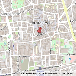 Mappa Via Roma, 21052 Busto Arsizio, Varese (Lombardia)