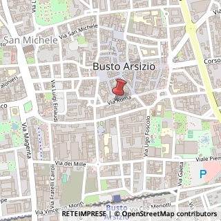 Mappa Via Roma, 8, 21052 Busto Arsizio, Varese (Lombardia)