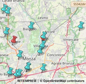 Mappa Via Leonardo da Vinci, 20058 Villasanta MB, Italia (5.72563)