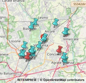 Mappa Via Leonardo da Vinci, 20058 Villasanta MB, Italia (3.6135)