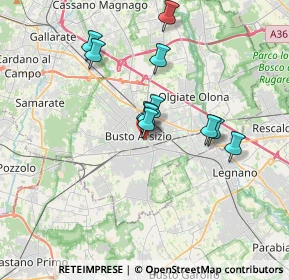 Mappa Via Alberto da Giussano, 21052 Busto Arsizio VA, Italia (3.37083)