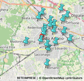 Mappa V.le Rimembranze 1 C, 21052 Busto Arsizio VA, Italia (1.5795)
