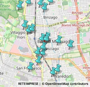 Mappa Via Garibaldi, 20813 Bovisio-Masciago MB, Italia (0.984)