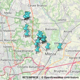 Mappa Via da Bergamo Damiano Frà, 20851 Lissone MB, Italia (2.97412)