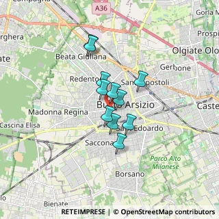 Mappa Via Silvio Pellico, 21052 Busto Arsizio VA, Italia (1.10727)