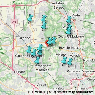 Mappa Via della Repubblica, 20033 Solaro MI, Italia (3.52938)