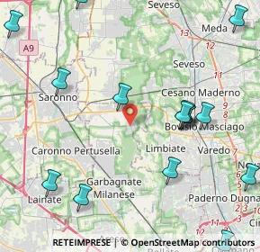 Mappa Via della Repubblica, 20033 Solaro MI, Italia (6.4275)