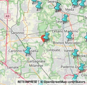 Mappa Via dell'Artigiano, 20033 Solaro MI, Italia (6.8775)