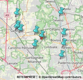 Mappa Via dell'Artigiano, 20033 Solaro MI, Italia (3.97364)