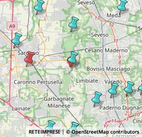 Mappa Via dell'Artigiano, 20033 Solaro MI, Italia (6.50188)