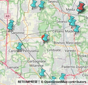 Mappa Via dell'Artigiano, 20033 Solaro MI, Italia (6.7255)