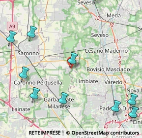 Mappa Via dell'Artigiano, 20033 Solaro MI, Italia (6.3075)