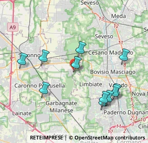 Mappa Via dell'Artigiano, 20033 Solaro MI, Italia (4.08273)