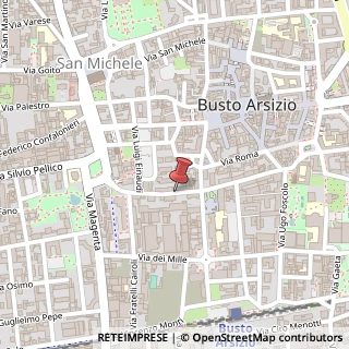 Mappa Via mazzini giuseppe 36, 21052 Busto Arsizio, Varese (Lombardia)