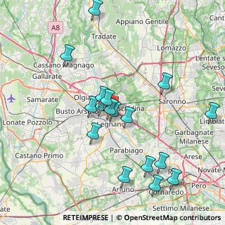 Mappa Via Antonio Fogazzaro, 20025 Legnano MI, Italia (7.76353)