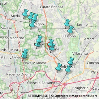 Mappa Via Varese, 20851 Lissone MB, Italia (4.02867)
