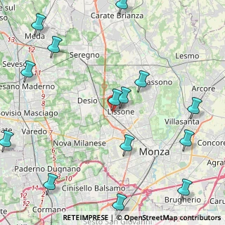 Mappa Via Varese, 20851 Lissone MB, Italia (5.79929)