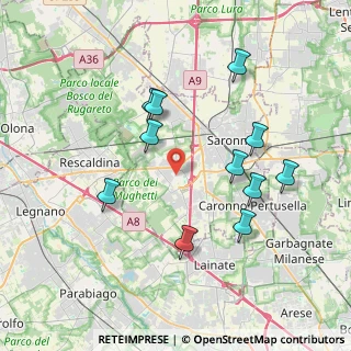 Mappa Via Magenta, 21040 Uboldo VA, Italia (3.73727)