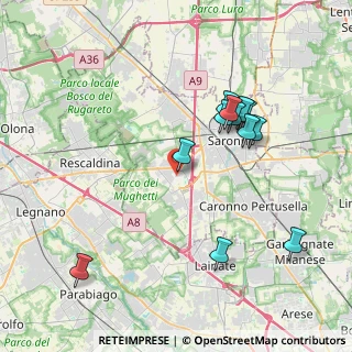 Mappa Via Magenta, 21040 Uboldo VA, Italia (3.85583)