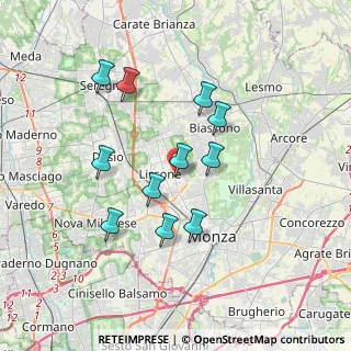 Mappa Via Achille Grandi, 20851 Lissone MB, Italia (3.17364)