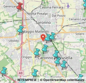 Mappa Via Varese, 21042 Caronno Pertusella VA, Italia (3.19471)