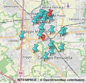 Mappa Via Varese, 21042 Caronno Pertusella VA, Italia (1.59)