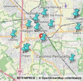 Mappa Via Varese, 21042 Caronno Pertusella VA, Italia (2.22)