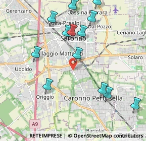 Mappa Via Varese, 21042 Caronno Pertusella VA, Italia (2.24923)