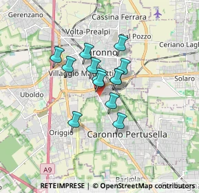 Mappa Via Varese, 21042 Caronno Pertusella VA, Italia (1.09692)