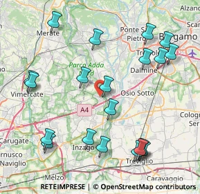 Mappa Via Gian Battista Bazzoni, 20056 Trezzo sull'Adda MI, Italia (9.4745)