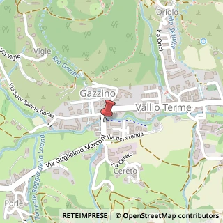Mappa Via Guglielmo Marconi, 10, 25080 Vallio Terme, Brescia (Lombardia)