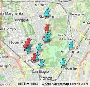 Mappa Via Milano, 20854 Vedano Al Lambro MB, Italia (1.63267)