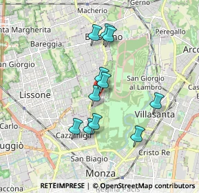 Mappa Via Milano, 20854 Vedano Al Lambro MB, Italia (1.50909)